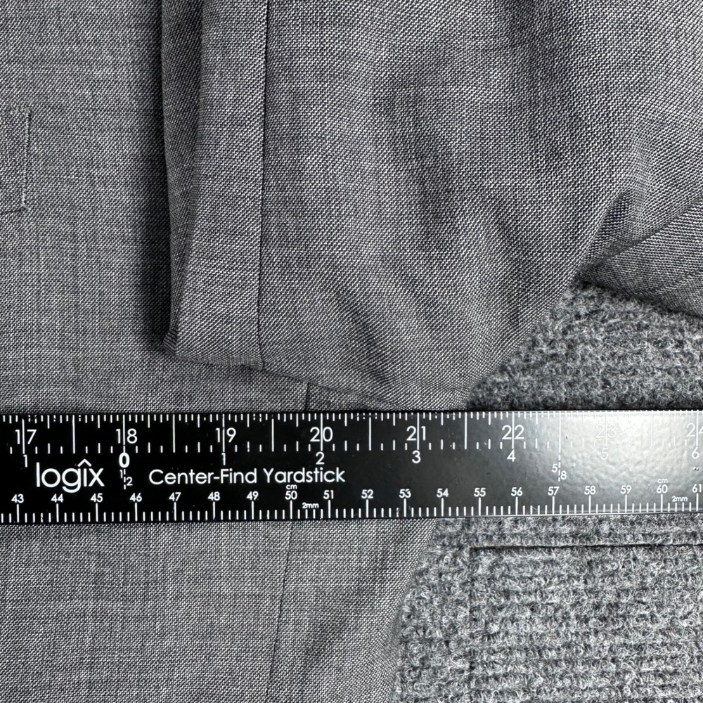 Lauren Ralph Lauren Blazer Mens 44R 44 Regular Grey 100% Wool Sport Coat Jacket - Picture 15 of 16
